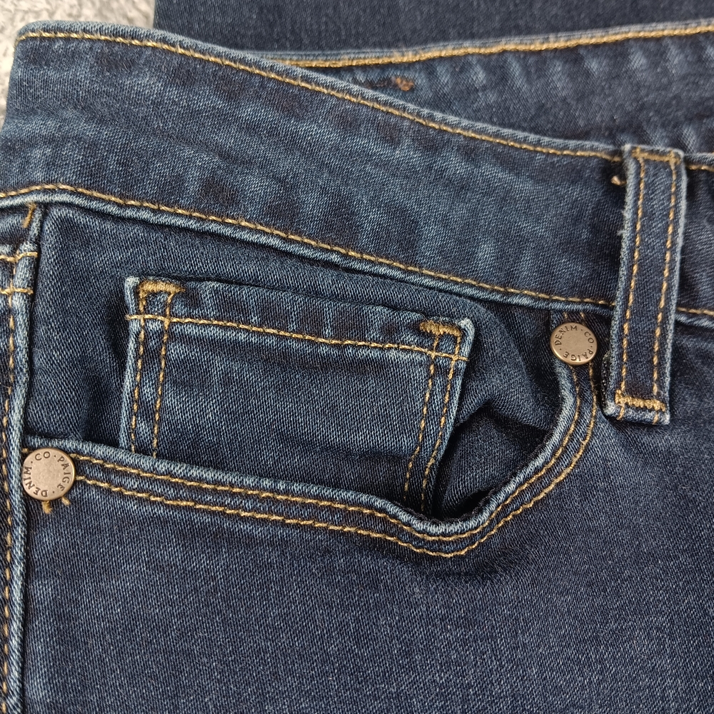 PAIGE Peg Skinny Jeans Women's Size 31 Mid Rise  Stretch Dark Wash - Picture 4 of 14